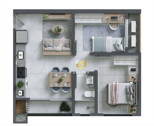 Imagem Apartamento com 2 Quartos à Venda, 50 m² em São Judas - Itajaí