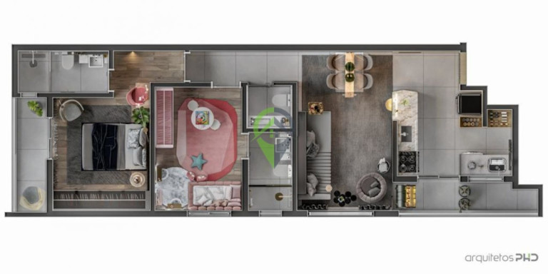 Imagem Apartamento com 2 Quartos à Venda, 82 m² em Aparecida - Santos