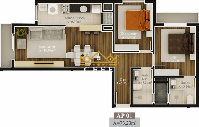 Imagem Imóvel com 2 Quartos à Venda, 72 m² em Prinstrop - Gramado