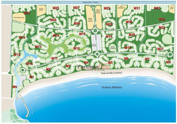 Imagem Terreno à Venda, 773 m² em Riviera Módulo 16 - Bertioga Imagem Terreno à Venda, 773 m² em Riviera Módulo 16 - Bertioga