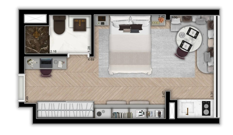 Imagem Apartamento à Venda, 22 m² em Alto Da Boa Vista - São Paulo Imagem Apartamento à Venda, 22 m² em Alto Da Boa Vista - São Paulo
