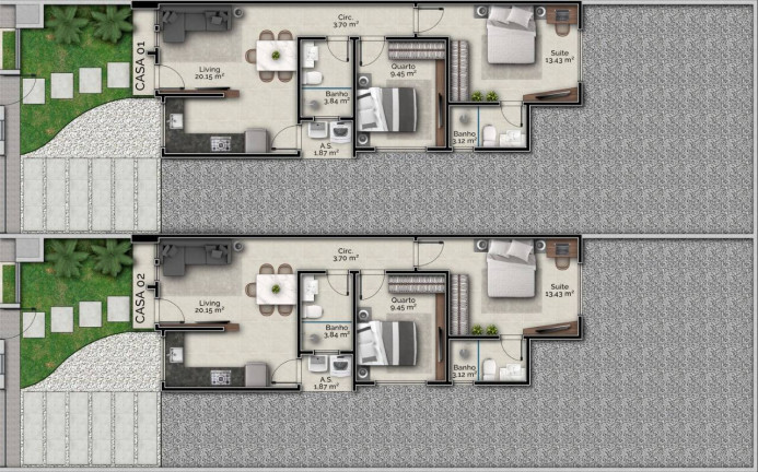 Imagem Casa com 2 Quartos à Venda, 65 m² em Bosque Da Mata - Tijucas
