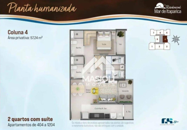 Imagem Apartamento com 2 Quartos à Venda, 58 m² em Praia De Itaparica - Vila Velha Imagem Apartamento com 2 Quartos à Venda, 58 m² em Praia De Itaparica - Vila Velha