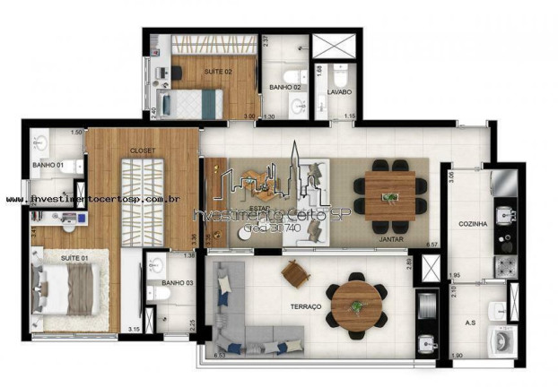 Imagem Apartamento com 3 Quartos à Venda, 110 m² em Santo Amaro - São Paulo Imagem Apartamento com 3 Quartos à Venda, 110 m² em Santo Amaro - São Paulo