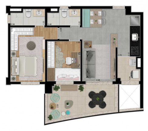 Imagem Apartamento com 1 Quarto à Venda, 49 m² em Pinheiros - São Paulo