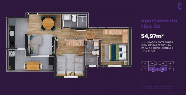 Imagem Apartamento com 2 Quartos à Venda, 55 m² em Jardim Anhanguera - Ribeirão Preto Imagem Apartamento com 2 Quartos à Venda, 55 m² em Jardim Anhanguera - Ribeirão Preto