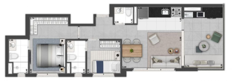 Imagem Apartamento com 2 Quartos à Venda, 64 m² em Jardim Paulista - São Paulo