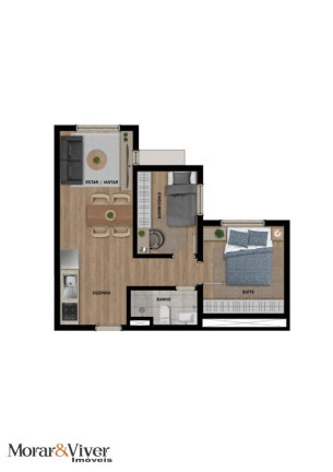 Imagem Apartamento com 2 Quartos à Venda, 34 m² em Vila Izabel - Curitiba