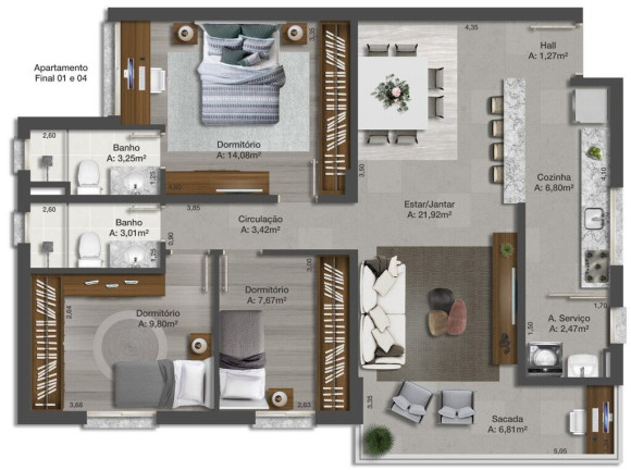 Imagem Apartamento com 3 Quartos à Venda, 91 m² em Teresópolis - Porto Alegre Imagem Apartamento com 3 Quartos à Venda, 91 m² em Teresópolis - Porto Alegre