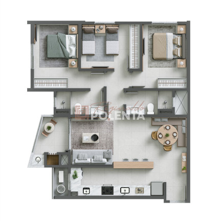 Imagem Apartamento com 3 Quartos à Venda, 87 m² em Centro - Laguna Imagem Apartamento com 3 Quartos à Venda, 87 m² em Centro - Laguna