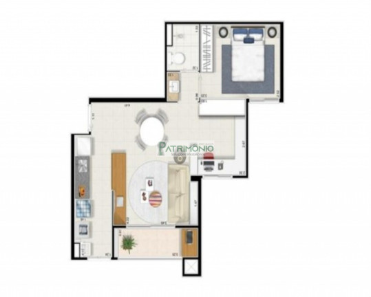 Imagem Imóvel com 1 Quarto à Venda, 39 m² em Connect Urban - Campinas