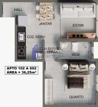 Imagem Apartamento com 1 Quarto à Venda, 36 m² em Bessa - João Pessoa Imagem Apartamento com 1 Quarto à Venda, 36 m² em Bessa - João Pessoa