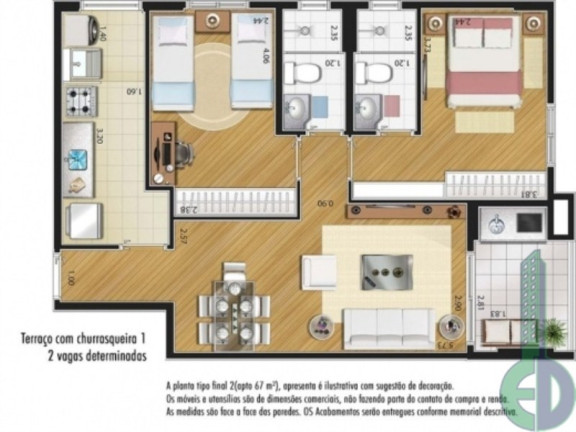 Imagem Imóvel com 2 Quartos à Venda, 68 m² em Santa Paula - São Caetano Do Sul
