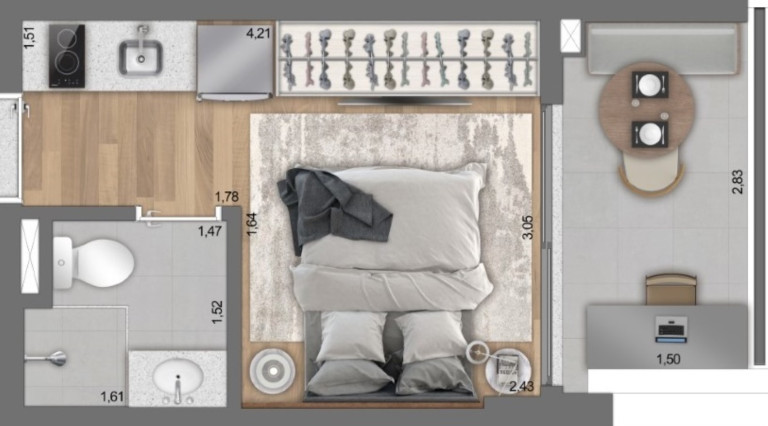 Imagem Imóvel com 1 Quarto à Venda, 21 m² em Paraíso - São Paulo Imagem Imóvel com 1 Quarto à Venda, 21 m² em Paraíso - São Paulo