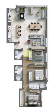 Imagem Apartamento com 3 Quartos à Venda, 118 m² em água Verde - Curitiba
