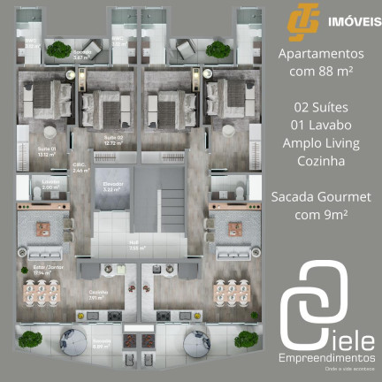 Imagem Apartamento com 2 Quartos à Venda, 88 m² em São Francisco De Assis - Camboriú Imagem Apartamento com 2 Quartos à Venda, 88 m² em São Francisco De Assis - Camboriú