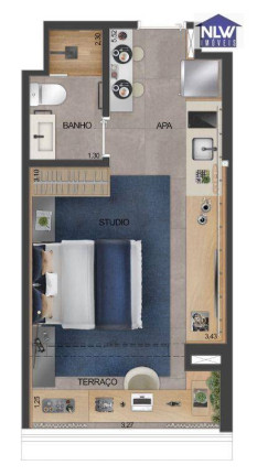 Studio com 1 Quarto à Venda, 23 m² em Butantã - São Paulo