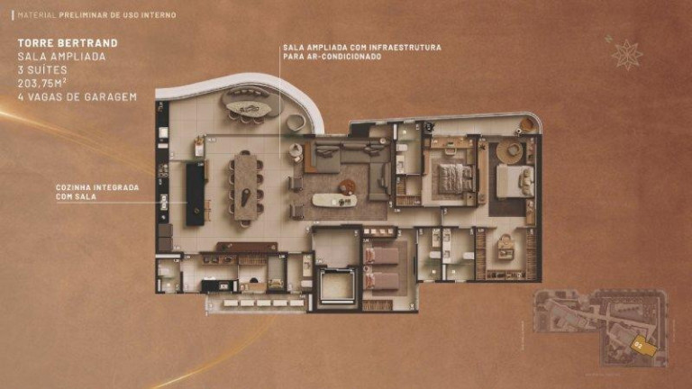 Imagem Apartamento com 4 Quartos à Venda, 163 m²em Meireles - Fortaleza