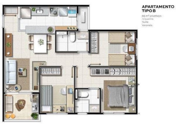 Imagem Apartamento com 3 Quartos à Venda, 66 m² em Saboeiro - Salvador