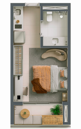 Imagem Apartamento com 1 Quarto à Venda, 51 m² em Vila Clementino - São Paulo Imagem Apartamento com 1 Quarto à Venda, 51 m² em Vila Clementino - São Paulo