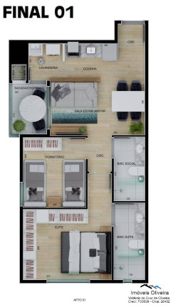 Imagem Apartamento com 2 Quartos à Venda, 63 m² em Centro - Cascavel Imagem Apartamento com 2 Quartos à Venda, 63 m² em Centro - Cascavel
