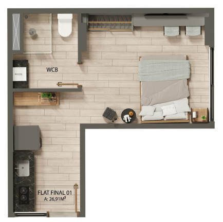 Imagem Apartamento com 1 Quarto à Venda, 24 m² em Jardim Oceania - João Pessoa