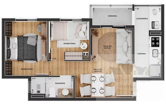 Imagem Casa com 2 Quartos à Venda, 42 m² em Campanário - Diadema