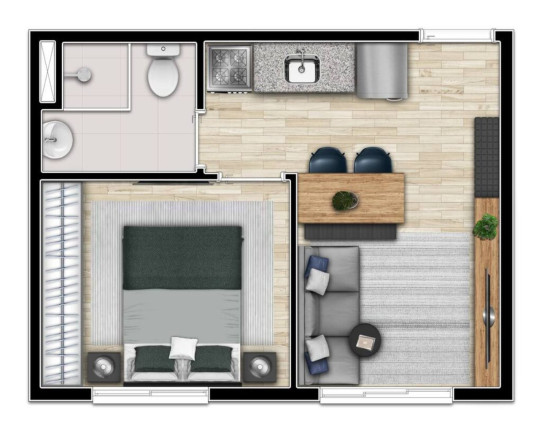 Imagem Apartamento com 2 Quartos à Venda, 33 m² em Barra Funda - São Paulo
