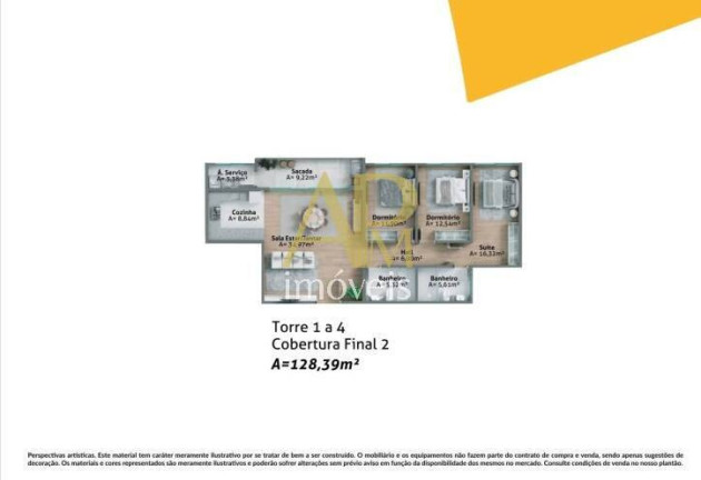 Imagem Apartamento com 3 Quartos à Venda, 129 m² em Centro - Biguaçu Imagem Apartamento com 3 Quartos à Venda, 129 m² em Centro - Biguaçu