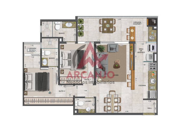 Imagem Apartamento com 2 Quartos à Venda, 67 m² em Toninhas - Ubatuba Imagem Apartamento com 2 Quartos à Venda, 67 m² em Toninhas - Ubatuba