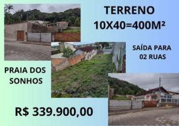 Terreno à Venda, 400 m² em Praia Do Sonho - Itanhaém