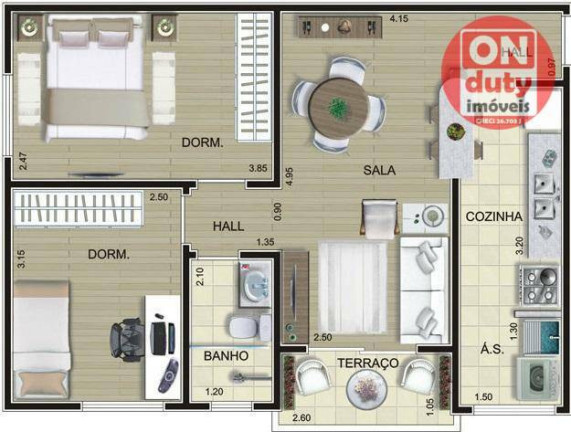 Imagem Apartamento com 2 Quartos à Venda, 60 m² em José Menino - Santos Imagem Apartamento com 2 Quartos à Venda, 60 m² em José Menino - Santos
