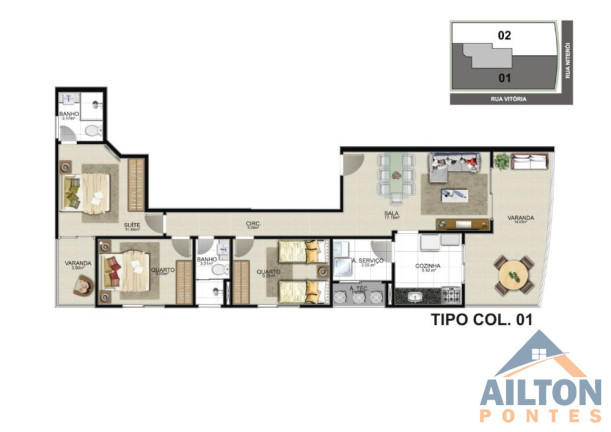 Imagem Apartamento com 3 Quartos à Venda, 88 m² em Praia Do Morro - Guarapari Imagem Apartamento com 3 Quartos à Venda, 88 m² em Praia Do Morro - Guarapari