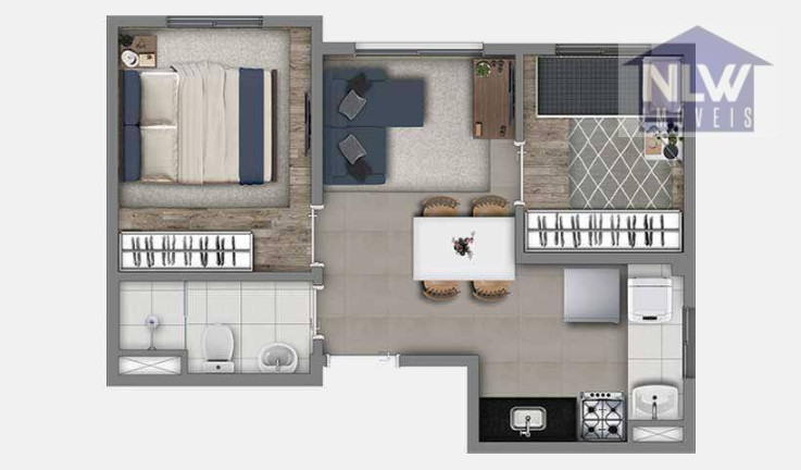 Imagem Apartamento com 2 Quartos à Venda, 33 m² em Mooca - São Paulo