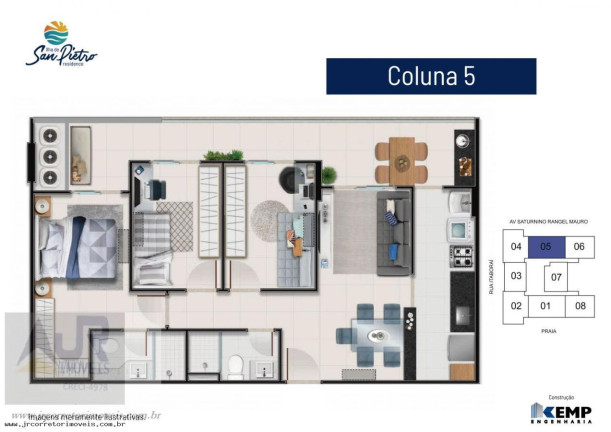 Imagem Apartamento com 3 Quartos à Venda, 80 m² em Praia Itaparica - Vila Velha Imagem Apartamento com 3 Quartos à Venda, 80 m² em Praia Itaparica - Vila Velha