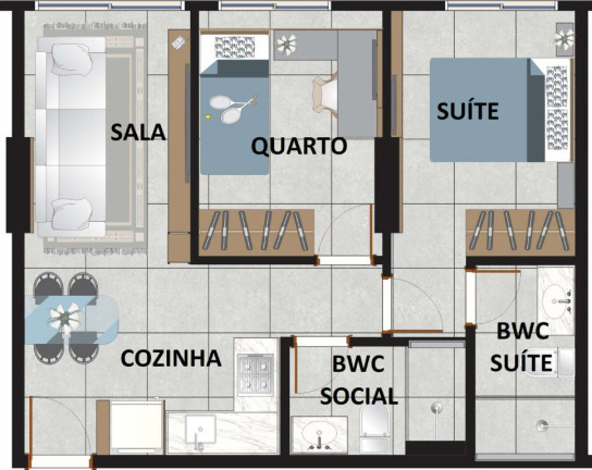 Imagem Apartamento com 2 Quartos à Venda, 46 m² em Torreão - Recife