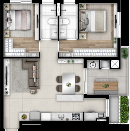Imagem Apartamento com 2 Quartos à Venda, 135 m² em Cabral - Curitiba