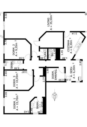 Imagem Apartamento com 3 Quartos à Venda, 128 m² em Vila Mariana - São Paulo