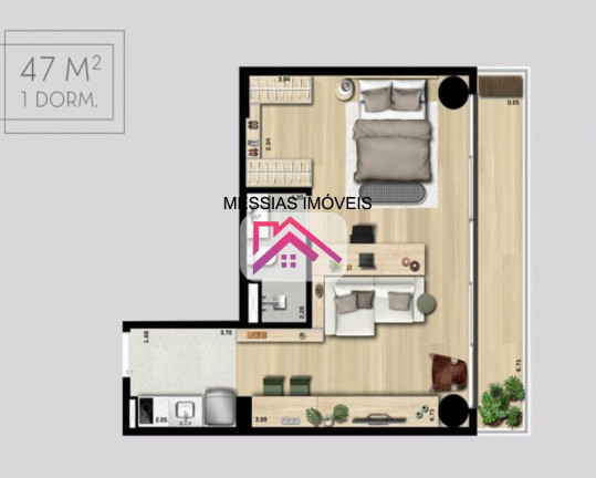 Imagem Imóvel com 1 Quarto à Venda, 27 m² em Pinheiros - São Paulo
