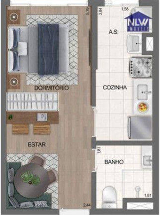 Studio com 1 Quarto à Venda, 26 m² em José Bonifácio - São Paulo