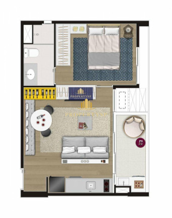 Imagem Apartamento com 1 Quarto à Venda, 35 m² em Sumarezinho - São Paulo