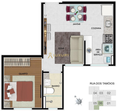 Imagem Imóvel com 2 Quartos à Venda, 35 m² em Centro - Belo Horizonte