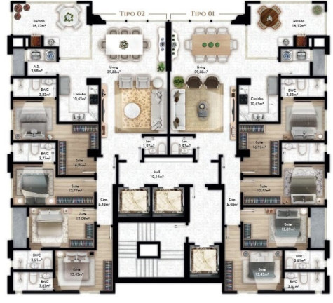 Imagem Apartamento com 4 Quartos à Venda, 240 m² em Centro - Balneário Camboriú Imagem Apartamento com 4 Quartos à Venda, 240 m² em Centro - Balneário Camboriú