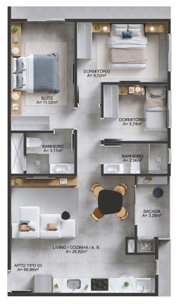 Imagem Imóvel com 2 Quartos à Venda, 62 m² em Morretes