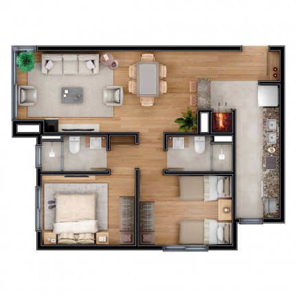 Imagem Apartamento com 2 Quartos à Venda, 125 m² em Carniel - Gramado Imagem Apartamento com 2 Quartos à Venda, 125 m² em Carniel - Gramado