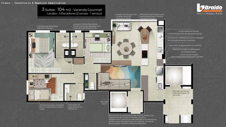 Imagem Apartamento com 3 Quartos à Venda, 104 m² em Santa Paula - São Caetano Do Sul