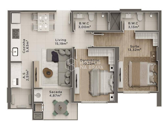 Imagem Apartamento com 2 Quartos à Venda, 69 m² em Centro - Itajaí Imagem Apartamento com 2 Quartos à Venda, 69 m² em Centro - Itajaí