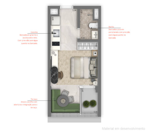 Imagem Apartamento com 1 Quarto à Venda, 31 m² em Vila Clementino - São Paulo