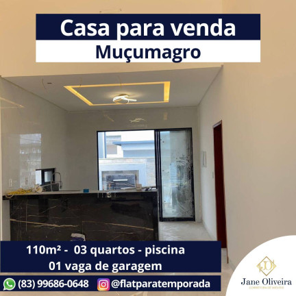 Casa com 3 Quartos à Venda, 110 m² em Muçumagro - João Pessoa
