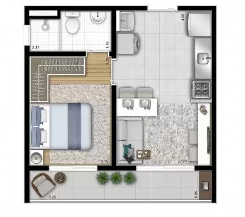Imagem Apartamento com 1 Quarto à Venda, 26 m² em Vila Mariana - São Paulo Imagem Apartamento com 1 Quarto à Venda, 26 m² em Vila Mariana - São Paulo